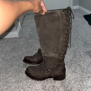 Miz Mooz grey brown Riding Boots